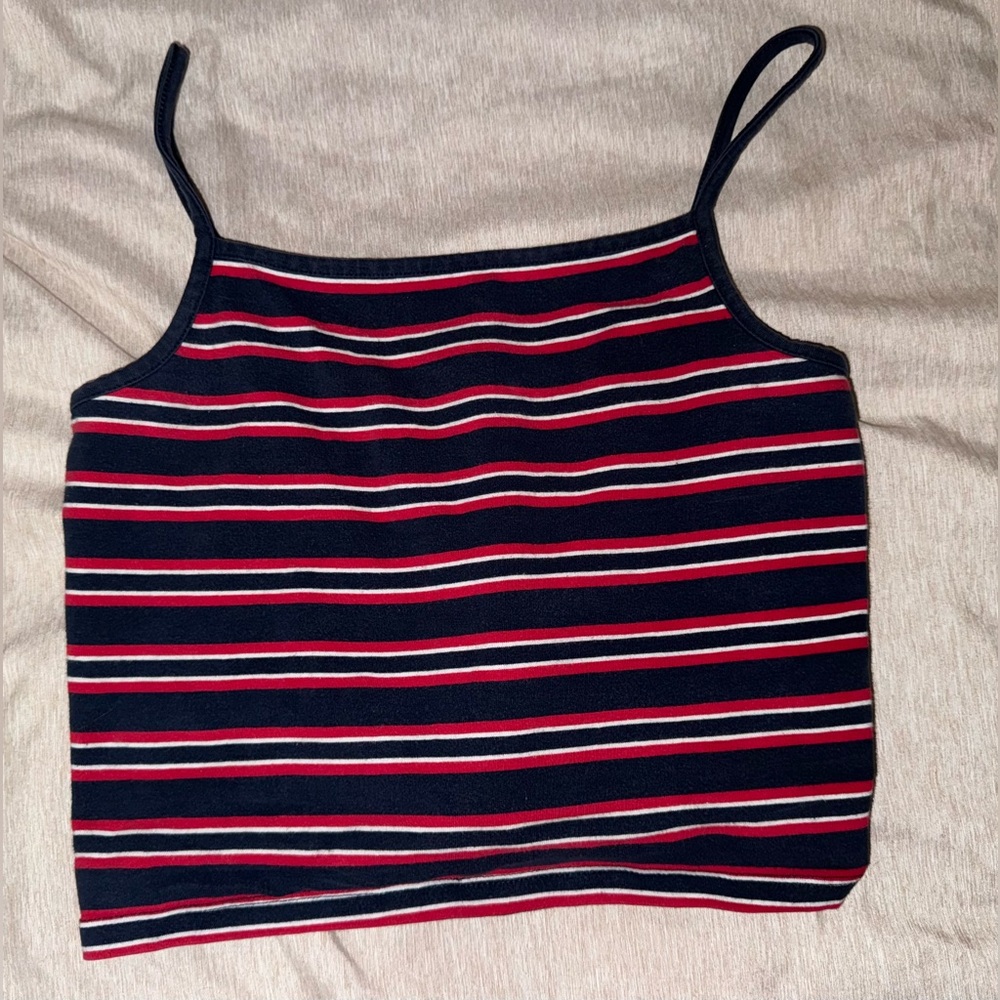 Blue, Red, White tank top